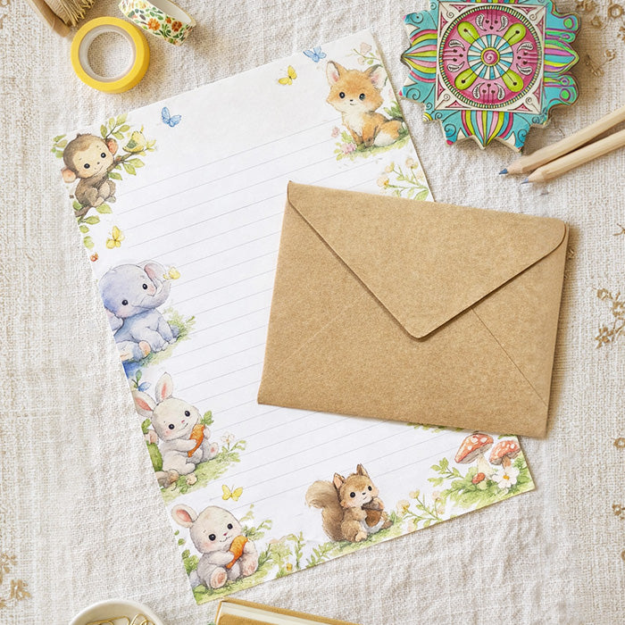 Letter Paper & Envelope [Set of 10]