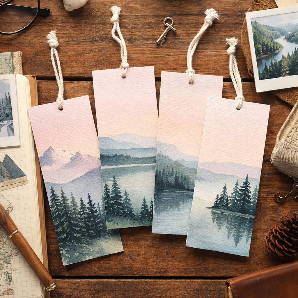 Serene Scenes Bookmarks [Set of 4]