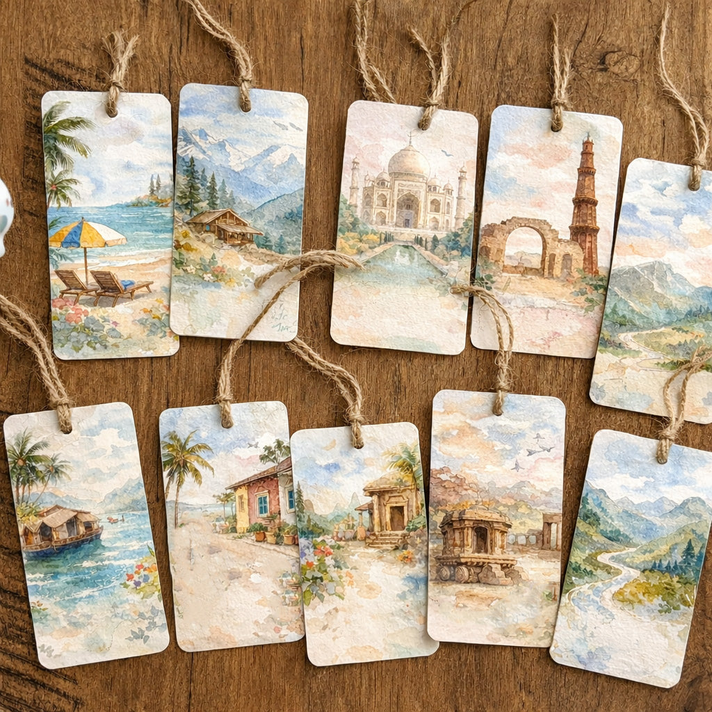 Travel India Bookmarks [Set of 10]